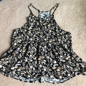 American eagle flower tank top